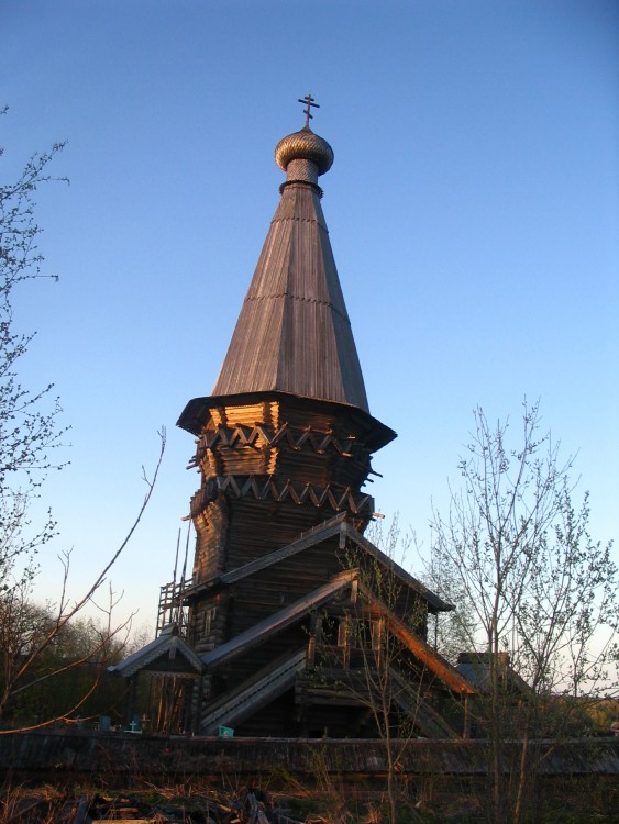 Гимрека (Гиморецкий погост). Церковь Рождества Пресвятой Богородицы. фасады, Общий вид с северо-запада