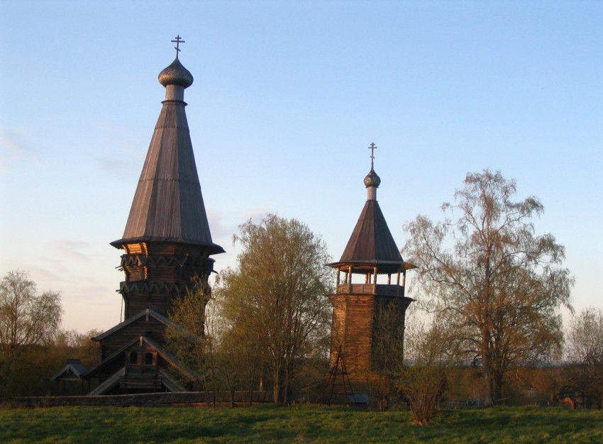 Церковь Рождества Пресвятой Богородицы, Гимрека (Гиморецкий погост) (Подпорожский район, Ленинградская область). фасады, Общий вид с запада
