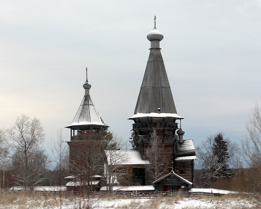 Гимрека (Гиморецкий погост). Церковь Рождества Пресвятой Богородицы. фасады