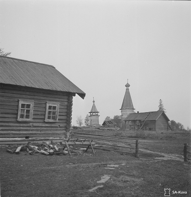 Гимрека (Гиморецкий погост). Церковь Рождества Пресвятой Богородицы. архивная фотография, Фото из Архива финских вооруженных сил  SA-kuva