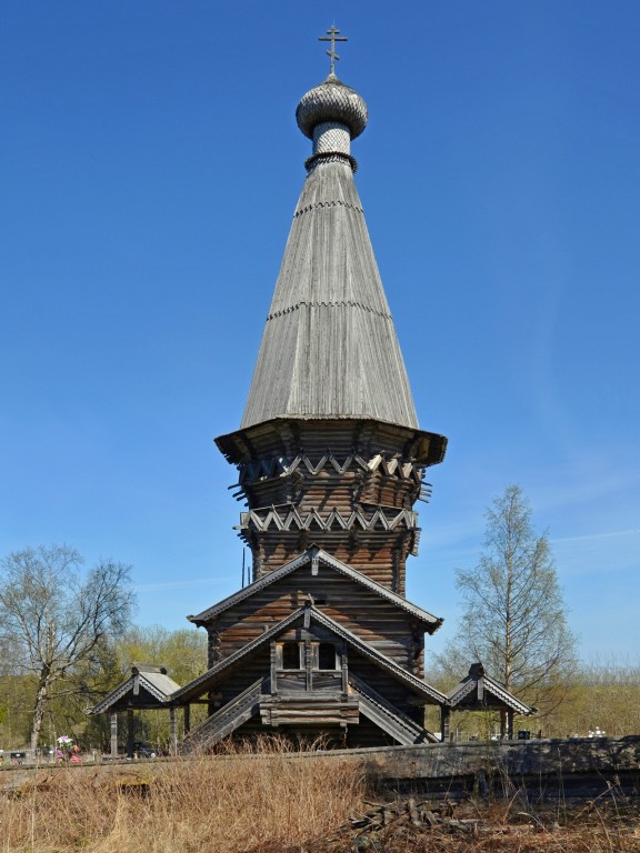 Церковь Рождества Пресвятой Богородицы, Гимрека (Гиморецкий погост) (Подпорожский район, Ленинградская область). архитектурные детали, Западный фасад