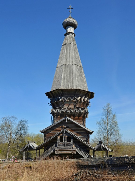 Гимрека (Гиморецкий погост). Церковь Рождества Пресвятой Богородицы. фасады, Западный фасад