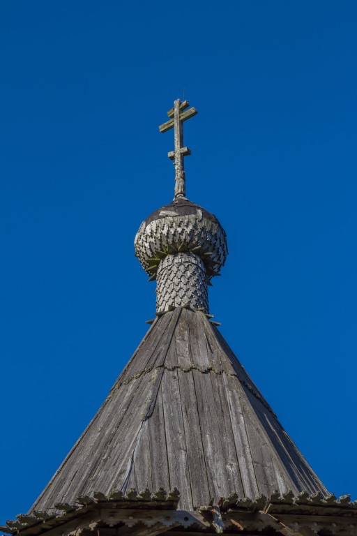 Гимрека (Гиморецкий погост). Церковь Рождества Пресвятой Богородицы. архитектурные детали, Завершение колокольни