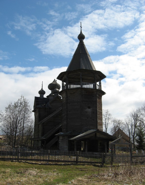 Щелейки. Церковь Димитрия Солунского. фасады, Общий вид с северо-запада