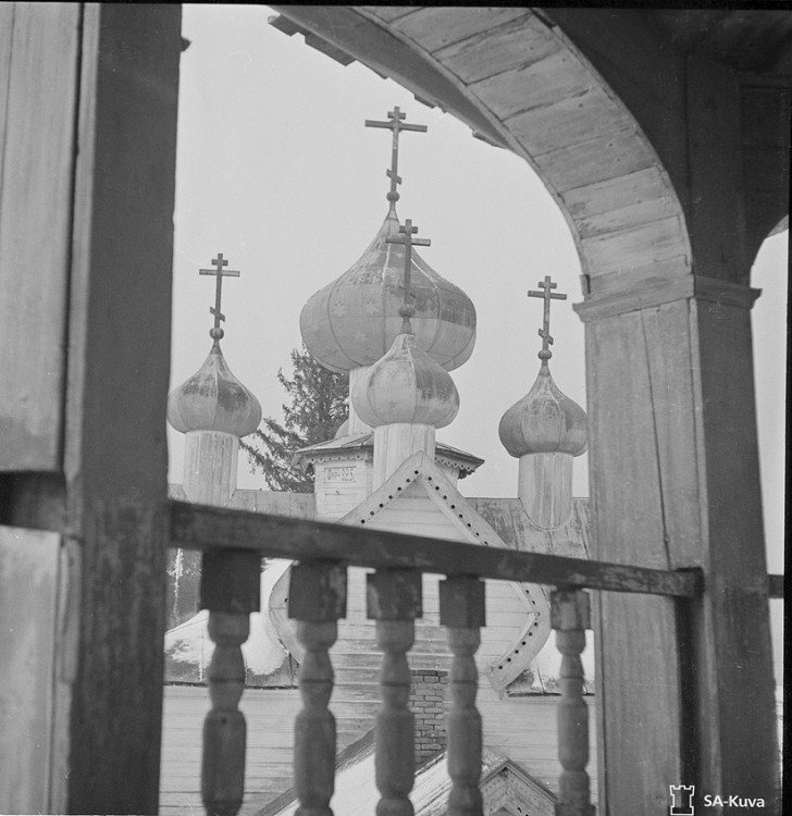 Щелейки. Церковь Димитрия Солунского. архивная фотография, Фото из Архива финских вооруженных сил SA-kuva