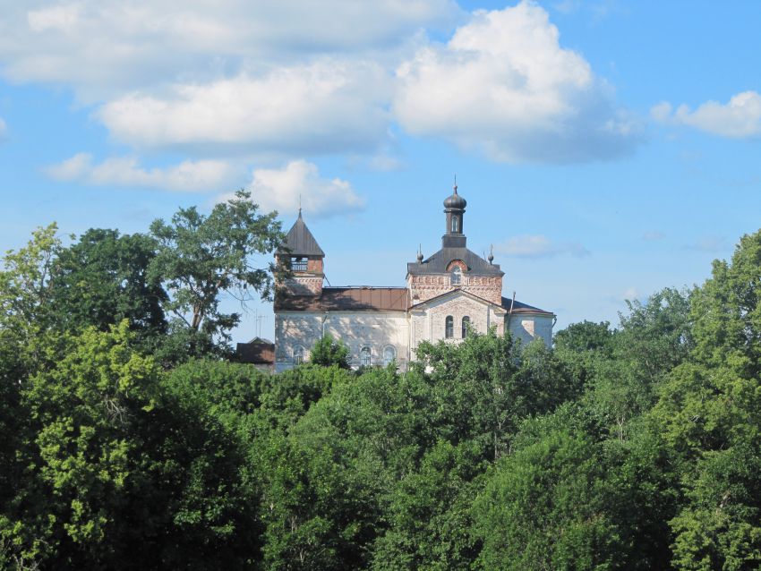 Церковь Флора и Лавра, Клюкошицы (Лужский район, Ленинградская область). общий вид в ландшафте
