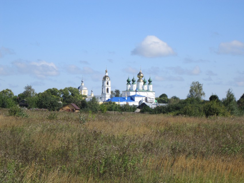 Введеньё. Николо-Шартомский мужской монастырь. общий вид в ландшафте