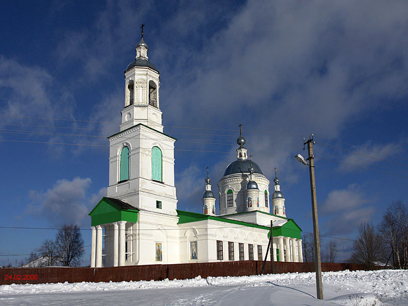 Церковь Покрова Пресвятой Богородицы, Ножкино (Чухломский район, Костромская область). фасады