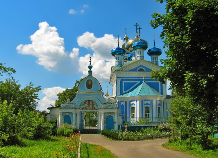 Церковь Сретения Господня, Балахна (Балахнинский район, Нижегородская область). общий вид в ландшафте, 		      