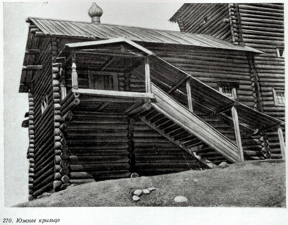 Кондопога. Церковь Успения Пресвятой Богородицы. архивная фотография, Памятники русской архитектуры / Акад. архитектуры СССР, Кабинет теории и истории архитектуры .-Москва : Изд-во Акад. архитектуры, 1941-1949 .-6 т.; т.2: Русское деревянное зодчество / С. Забелло, В. Иванов, П. Максимов