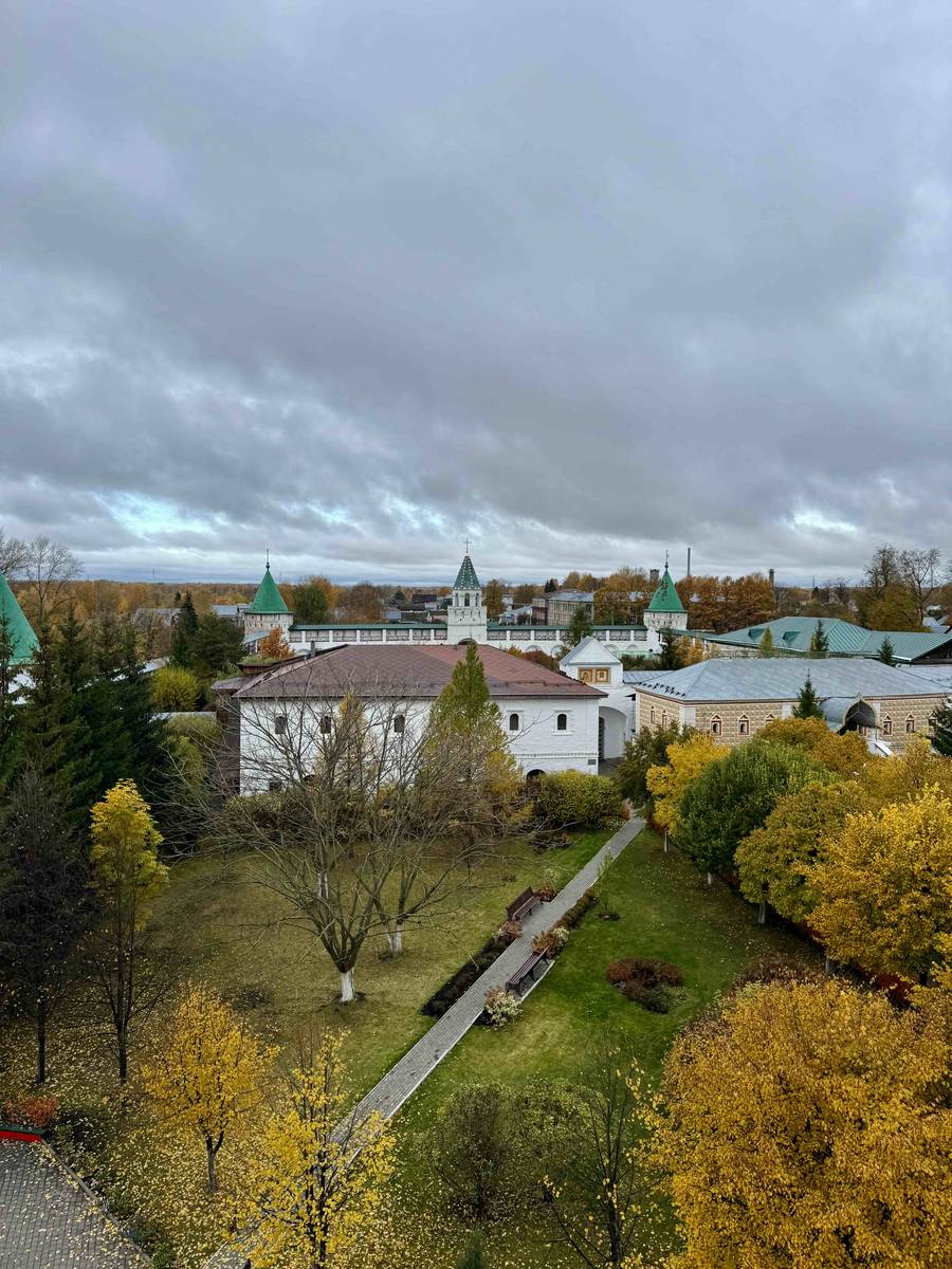 С колокольни , общий вид в ландшафте. Троицкий Ипатьевский монастырь, Кострома (Кострома, город, Костромская область)