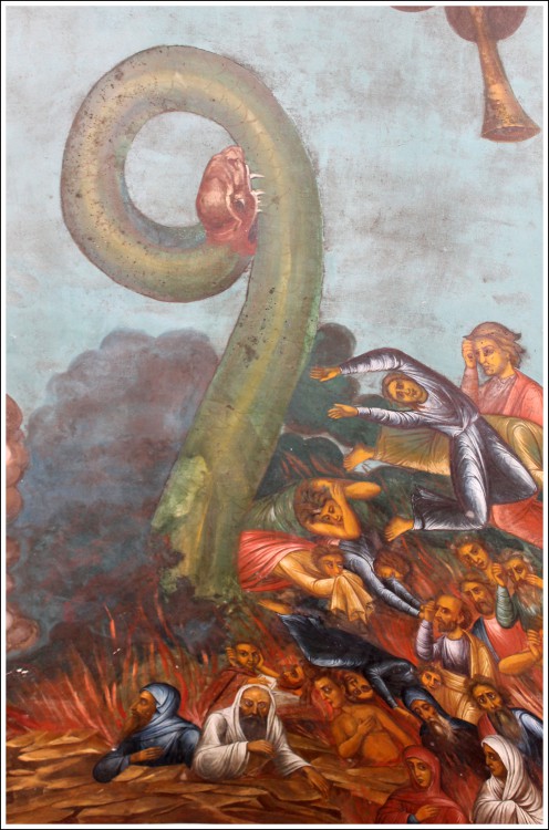 Церковь Воскресения Христова на Дебре, Кострома (Кострома, город, Костромская область). интерьер и убранство, Фрагмент росписи
