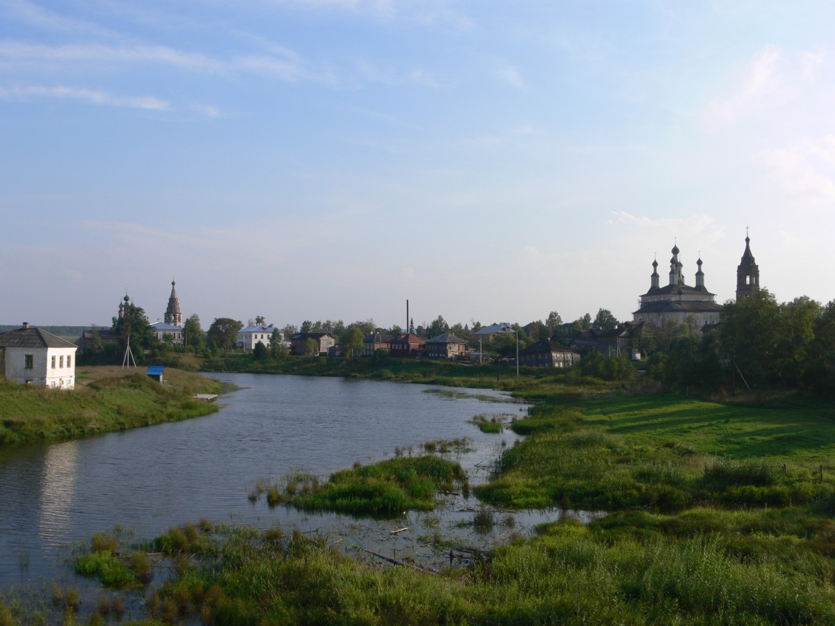 Собор Рождества Пресвятой Богородицы, Солигалич (Солигаличский район, Костромская область). общий вид в ландшафте