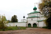 Макариев-Унженский женский монастырь, Никольская церковь и ограда монастыря.<br>, Макарьев, Макарьевский район, Костромская область