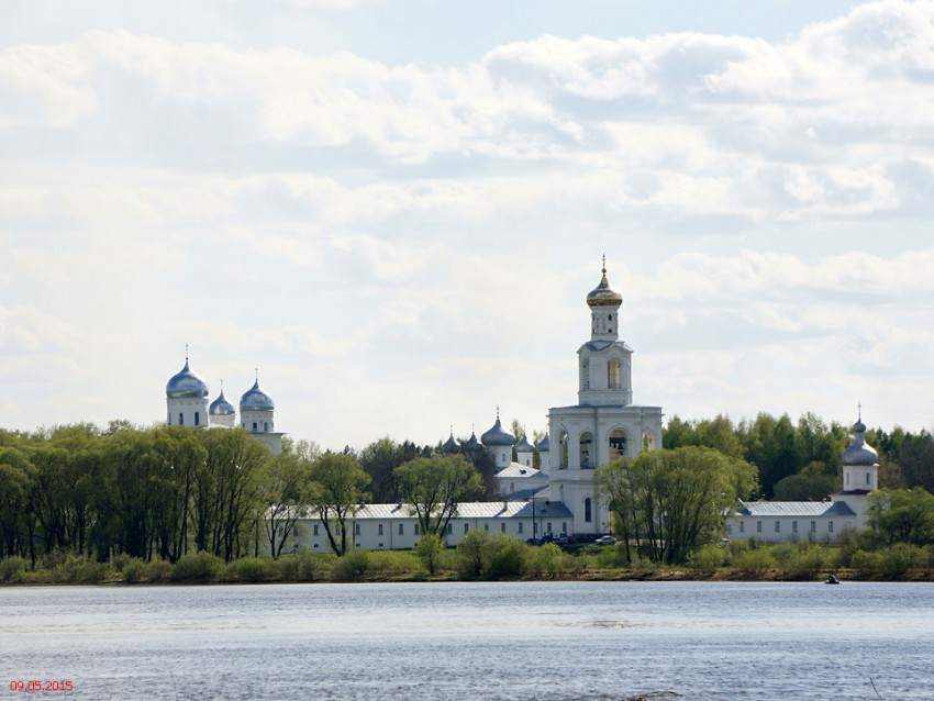 Юрьево. Юрьев мужской монастырь. общий вид в ландшафте