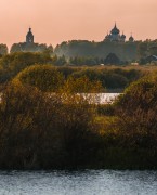 Варлаамо-Хутынский Спасо-Преображенский женский монастырь, Вид из деревни Савино<br>, Хутынь, Новгородский район, Новгородская область