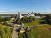 Варлаамо-Хутынский Спасо-Преображенский женский монастырь, вид сверху<br>, Хутынь, Новгородский район, Новгородская область
