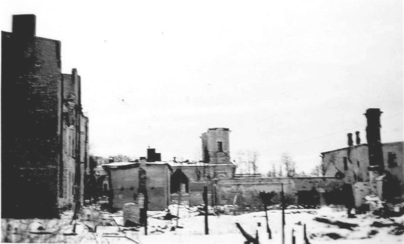 Великий Новгород. Духов монастырь. архивная фотография, Фото периода фашистской оккупации
