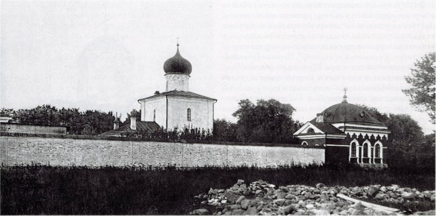Юрьев мужской монастырь. Перынский скит, Юрьево (Великий Новгород, город, Новгородская область). архивная фотография, С сайта https://pastvu.com/p/218578