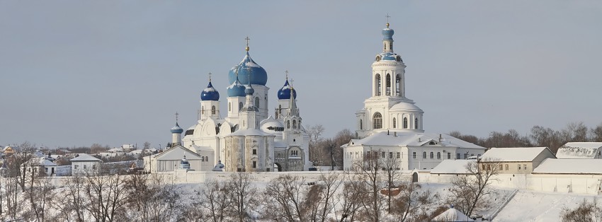 Боголюбский женский монастырь, Боголюбово (Суздальский район, Владимирская область). общий вид в ландшафте