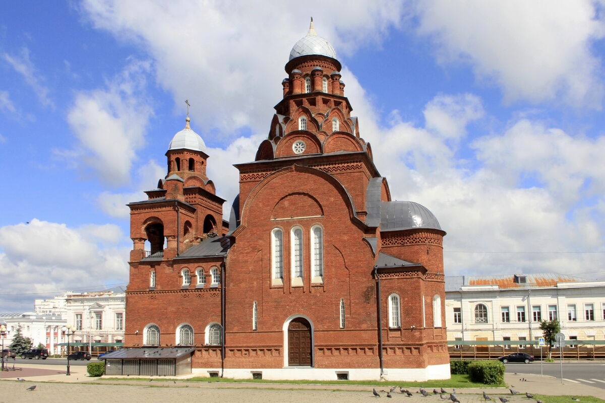 Церковь Троицы Живоначальной (Красная), Владимир (Владимир, город, Владимирская область). фасады, Вид с юга.