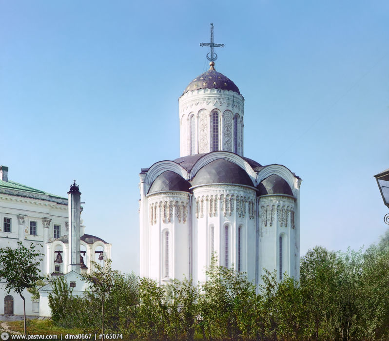 Собор Димитрия Солунского, Владимир (Владимир, город, Владимирская область). архивная фотография, Фото с сайта pastvu.ru Фото 1911 г.Фото Прокудина-Горского.