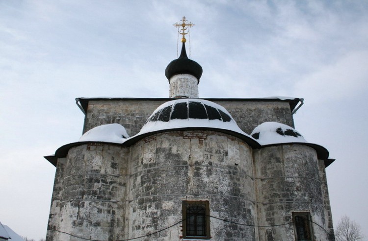 Борисоглебский монастырь. Церковь Бориса и Глеба, Кидекша (Суздальский район, Владимирская область). архитектурные детали, февраль 2006