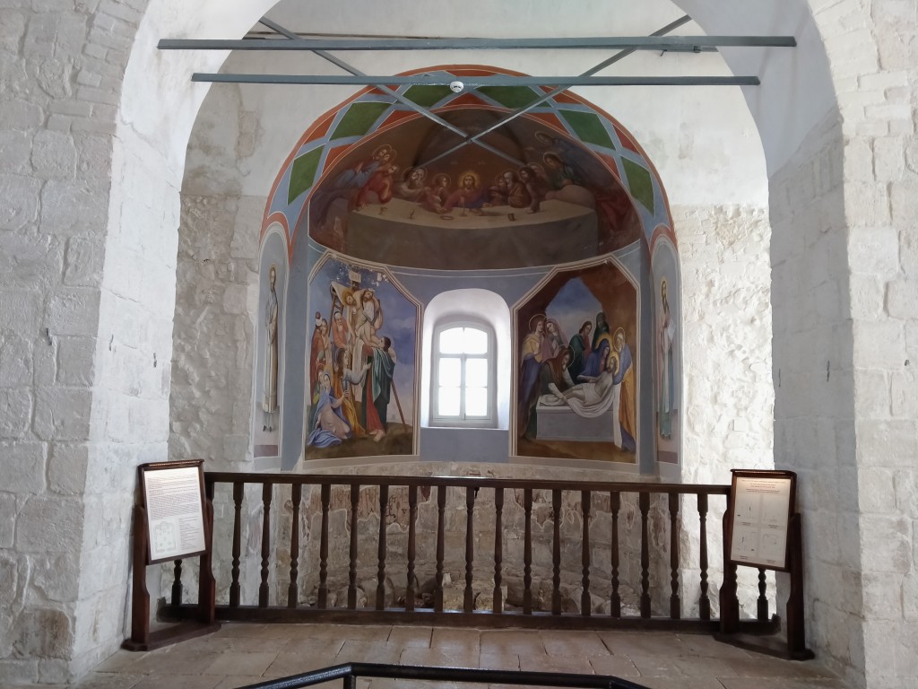 Борисоглебский монастырь. Церковь Бориса и Глеба, Кидекша (Суздальский район, Владимирская область). интерьер и убранство, интерьер (алтарная часть)