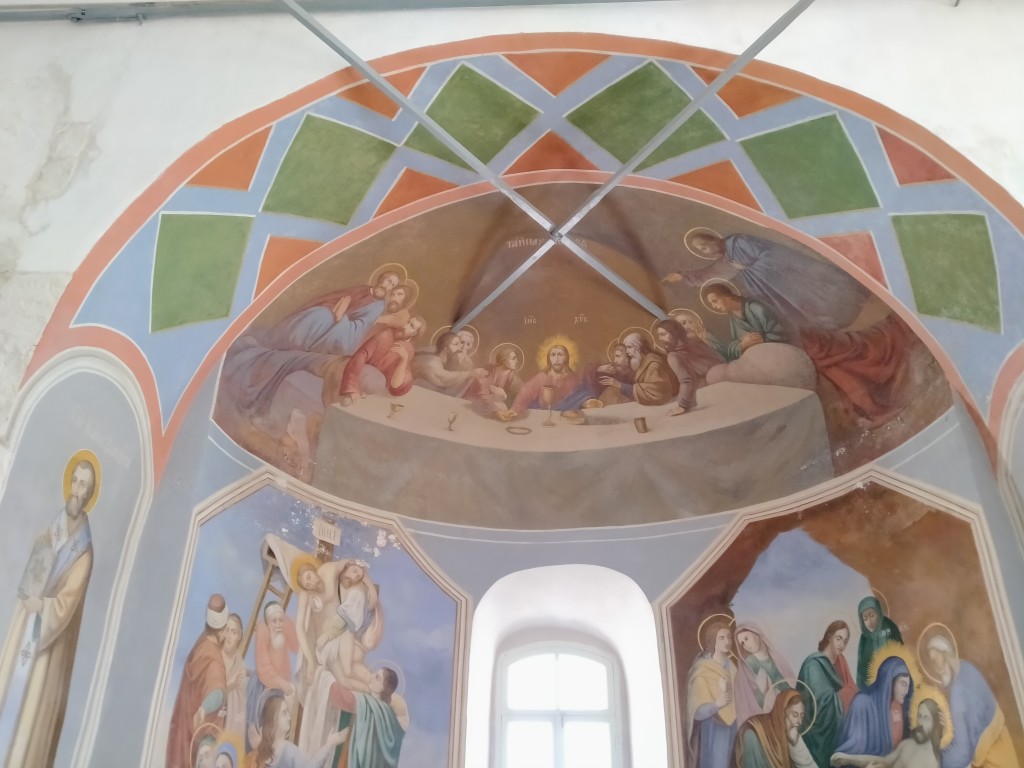 Борисоглебский монастырь. Церковь Бориса и Глеба, Кидекша (Суздальский район, Владимирская область). интерьер и убранство, интерьер (алтарная часть)