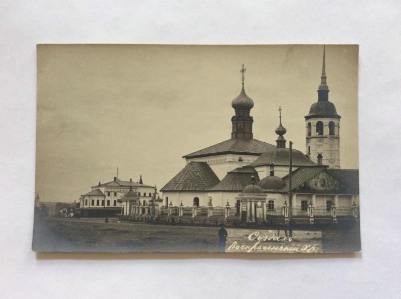 Воскресенская церковь. Начало XX века., архивная фотография. Храмовый комплекс. Церкви Воскресения Христова и Казанской иконы Божией Матери, Суздаль (Суздальский район, Владимирская область)