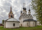 Храмовый комплекс. Церкви Лазаря Четверодневного  и  Антипы Пергамского, Панорама с востока<br>, Суздаль, Суздальский район, Владимирская область