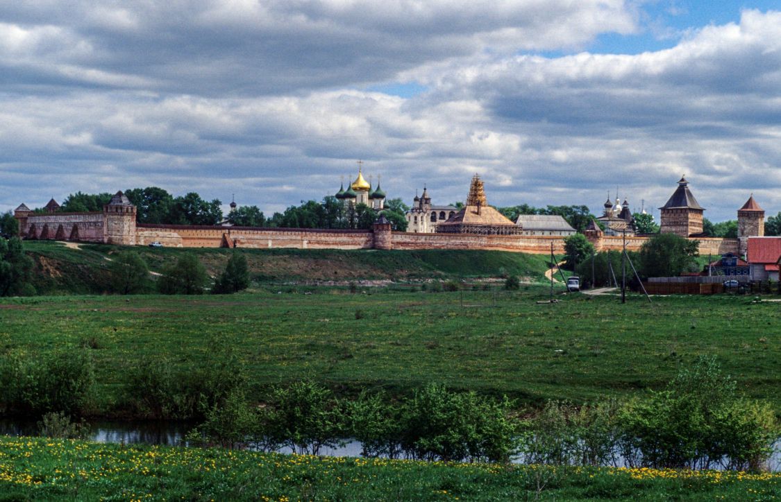 Суздаль. Спасо-Евфимиевский монастырь. общий вид в ландшафте