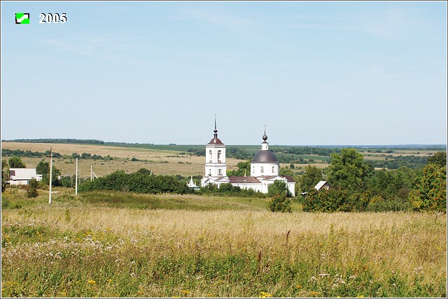 Новое. Никольский женский монастырь. общий вид в ландшафте, Ландшафная панорама с юго-запада