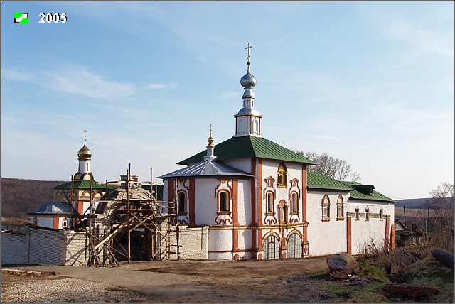Небылое. Успенский Косьмин мужской монастырь. фасады, Общий вид с северо-востока