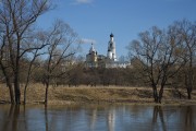 Благовещенский женский монастырь, Вид на монастырь из-за реки Киржач во время весеннего паводка<br>, Киржач, Киржачский район, Владимирская область