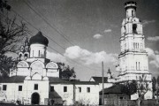 Благовещенский женский монастырь, Фотография собора и колокольни, выполненная в 1960-70 гг., Киржач, Киржачский район, Владимирская область