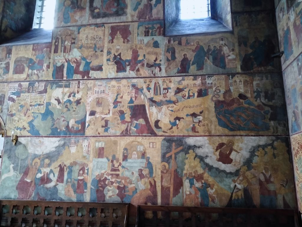 Собор Феодоровской иконы Божией Матери, Ярославль (Ярославль, город, Ярославская область). интерьер и убранство, интерьер (настенная роспись)