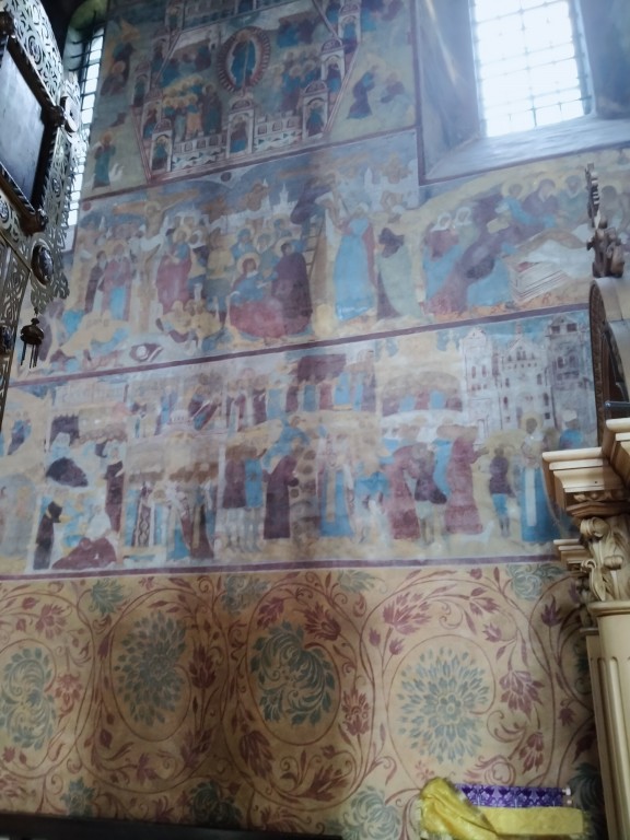 Собор Феодоровской иконы Божией Матери, Ярославль (Ярославль, город, Ярославская область). интерьер и убранство, интерьер (настенная роспись)