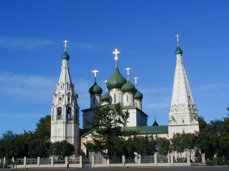 Ярославль. Церковь Илии Пророка. общий вид в ландшафте, 		      