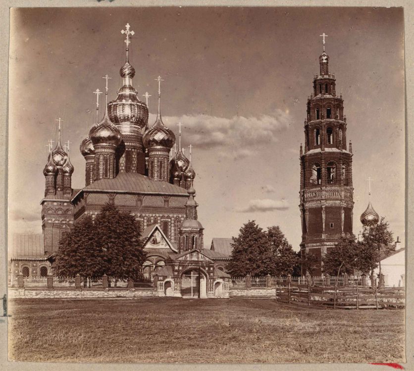 Церковь Усекновения главы Иоанна Предтечи в Толчкове, Ярославль (Ярославль, город, Ярославская область). архивная фотография, Фото начала 20 века