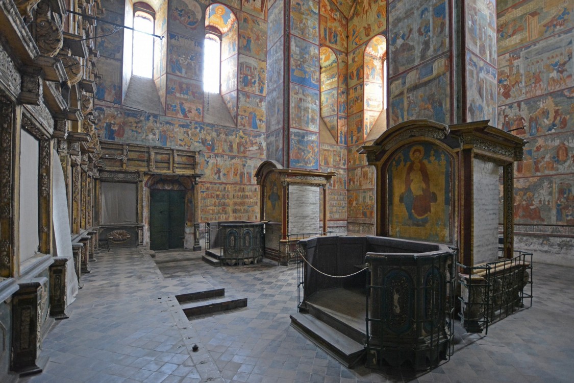 Церковь Усекновения главы Иоанна Предтечи в Толчкове, Ярославль (Ярославль, город, Ярославская область). интерьер и убранство, Юго-западная сторона основного объема