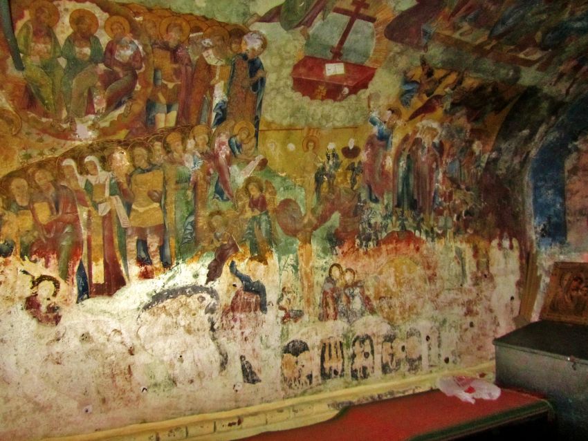 Церковь Покрова Пресвятой Богородицы, Тутаев (Тутаевский район, Ярославская область). интерьер и убранство, роспись паперти