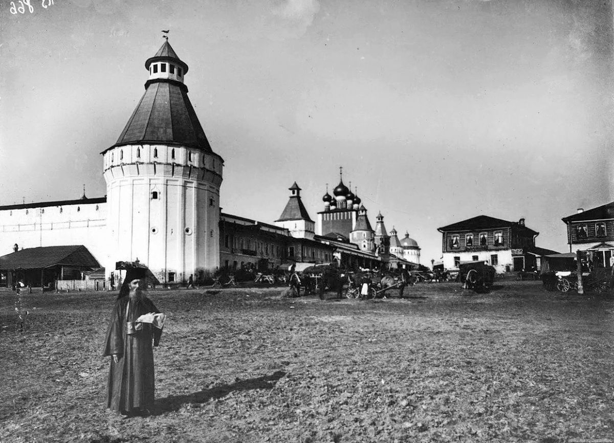 Борисоглебский монастырь, Борисоглебский (Борисоглебский район, Ярославская область). архивная фотография, Фотография нач. ХХ века.