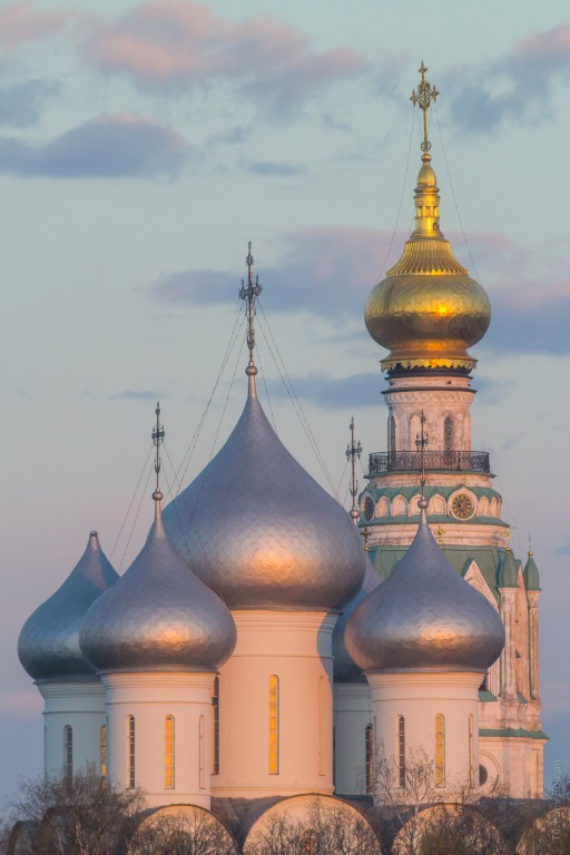 Собор Софии, Премудрости Божией, Вологда (Вологда, город, Вологодская область). архитектурные детали, Вечерний вид со смотровой площаки 800 летия Вологды