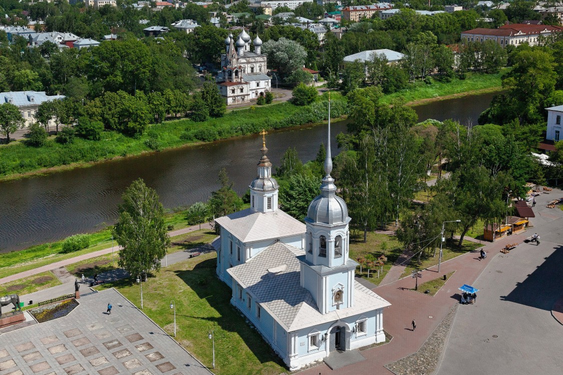 Церковь Александра Невского, что на Извести, Вологда (Вологда, город, Вологодская область). общий вид в ландшафте