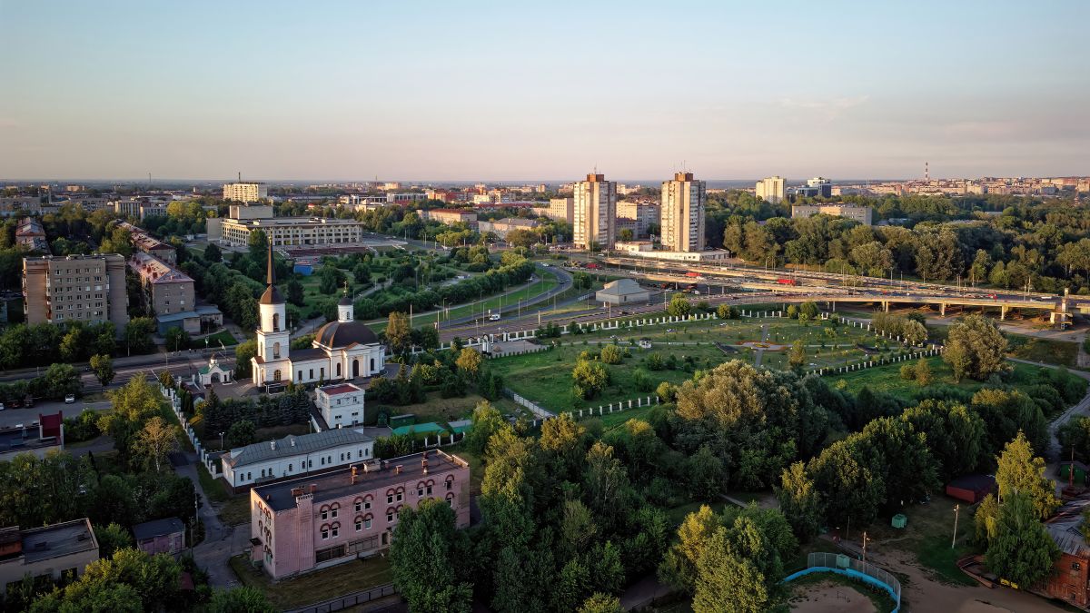 Церковь Рождества Христова, Череповец (Череповец, город, Вологодская область). дополнительная информация, Вид с высоты птичьего полета
