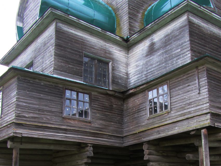 Нелазское. Церковь Успения Пресвятой Богородицы. архитектурные детали, вид с северо-запада