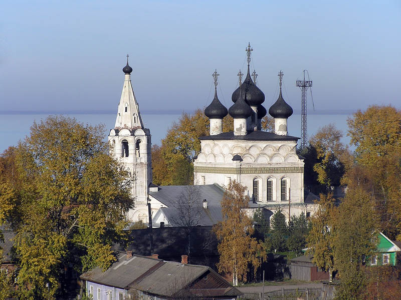 Церковь Спаса Всемилостивого, Белозерск (Белозерский район, Вологодская область). общий вид в ландшафте