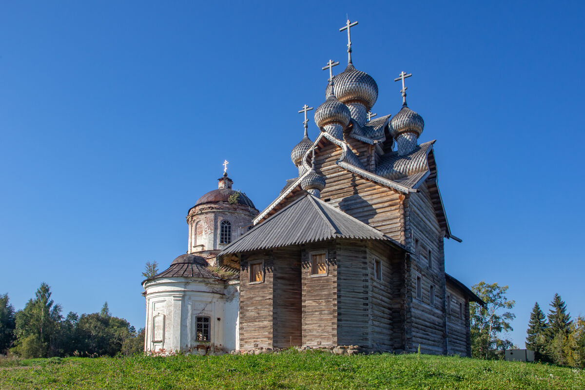 Храмовый комплекс Палтогского погоста, Палтога (Вытегорский район, Вологодская область). фасады, Вид с северо-востока