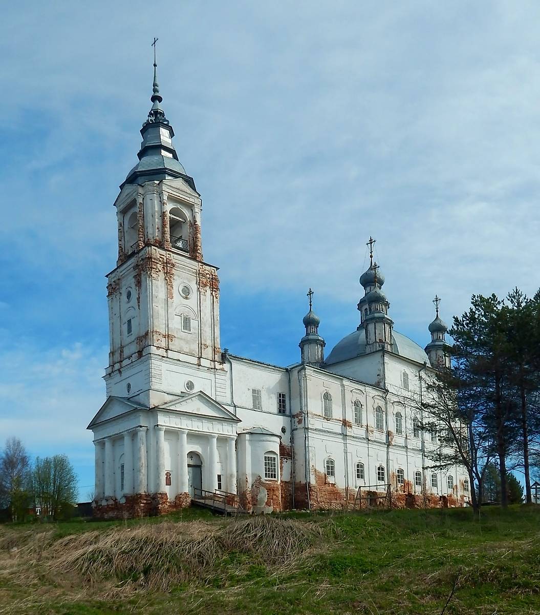 фасады. Церковь Михаила Архангела, Архангельское (Сокольский район, Вологодская область)